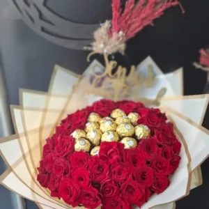 Bouquet with hydrangea and eustoma